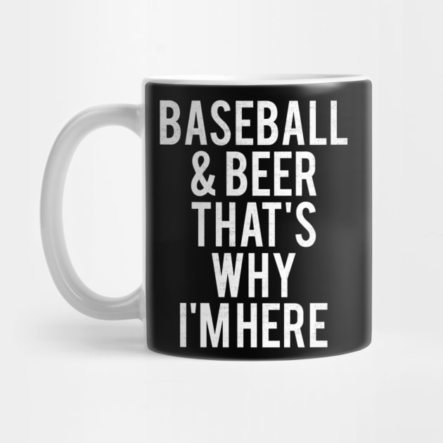 Baseball and beer thats why Im here by Vigo